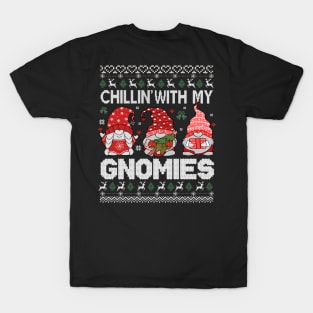 Chillin' with my Gnomies Ugly Sweater T-Shirt